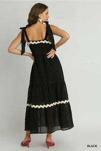 Bethany Midi Dress, Black
