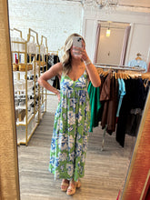 Load image into Gallery viewer, Green and Blue Maxi Dress
