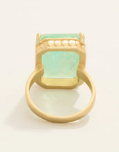 Load image into Gallery viewer, Naiad Rectangle Ring Sea Foam
