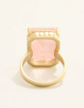Load image into Gallery viewer, Naiad Rectangle Ring Pink
