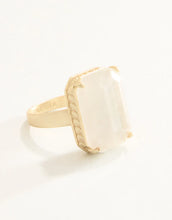Load image into Gallery viewer, Naiad Rectangle Ring White
