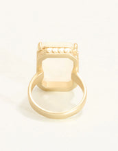 Load image into Gallery viewer, Naiad Rectangle Ring White
