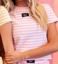 Load image into Gallery viewer, Lulu Mac Striped Baby Tee
