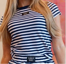 Load image into Gallery viewer, Lulu Mac Striped Baby Tee
