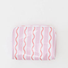Load image into Gallery viewer, Toiletry Bag, Pink/Coral Stripe Small
