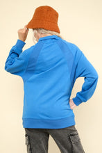 Load image into Gallery viewer, Basic Half Zip Pullover, Blue
