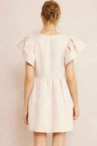 Sunday Stroll Dress, Ecru