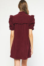 Load image into Gallery viewer, Sweeten Your Day Dress Burgundy
