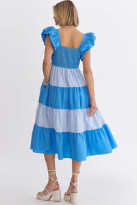 Madison Dress, Blue