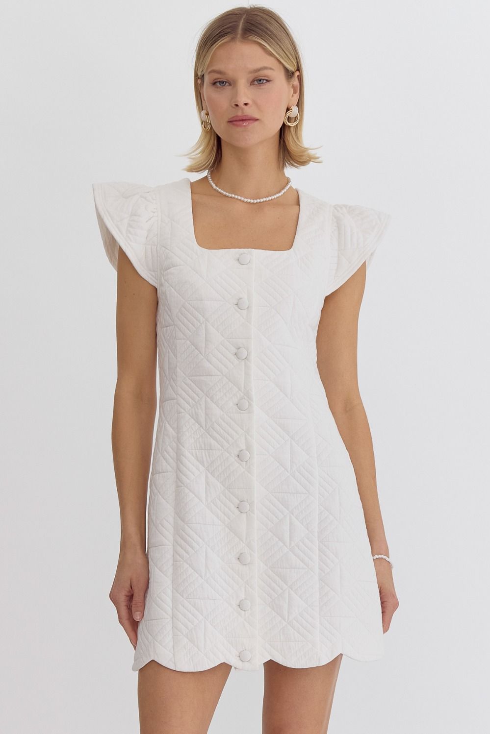 Emery Dress, White