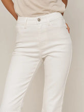 Load image into Gallery viewer, Estelle Mid Rise Flare Jeans, White
