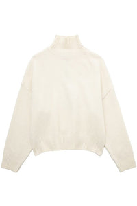Gorgeous Turtleneck Sweater, Cream